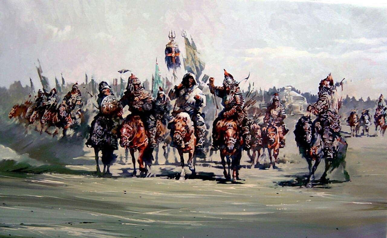 Хотя первый рейд монголов был направлен. Татаро монгольское войско. Войско Чингисхана. Конница татаро Монгол.