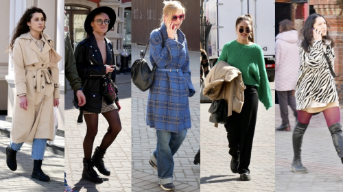 Весна в Казани: в моде классические плащи в стиле Burberry, цветные пальто и очки
