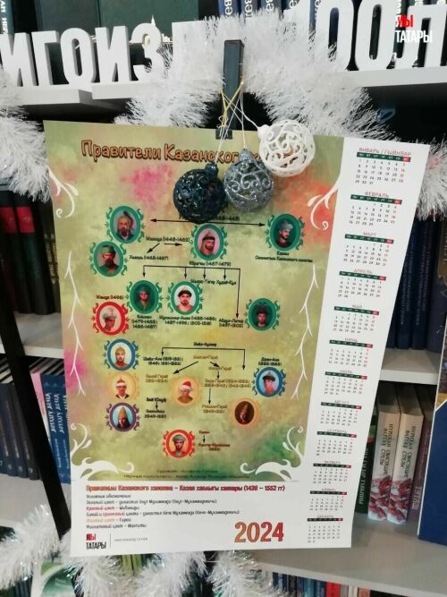 Календари «Правители Казанского ханства» в литературном кафе «Татмедиа»