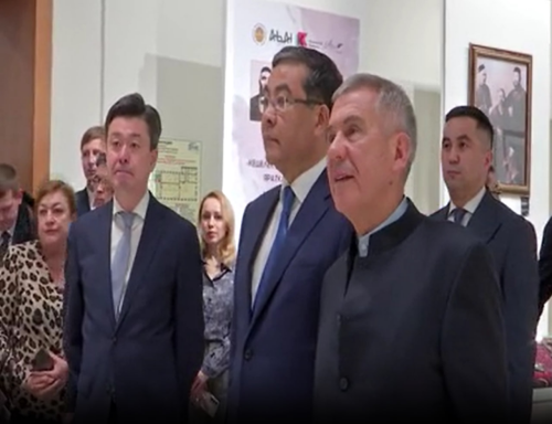 В Казанском Кремле состоялось открытие экспозиции, посвященной Абаю, Шакариму Кудайбердыулы и Мухтару Ауэзову