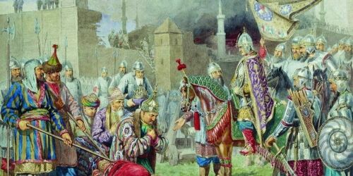 «И призывает государь к собе брата своего князя Владимира Андреевича и царя Шигалея»
