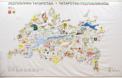 В Чебоксарах открыли музей вышитой карты России