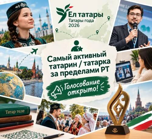 Выбираем самого активного татарина или татарку за пределами Татарстана и за рубежом