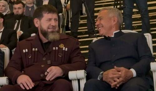 Рустам Минниханов встретился с Рамзаном Кадыровым на мероприятиях в Грозном, посвященных 75-летию Ахмата-Хаджи Кадырова